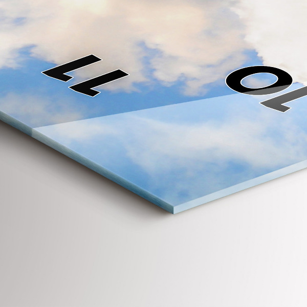 Zegar szklany pionowy Wybrzeże Oceanu