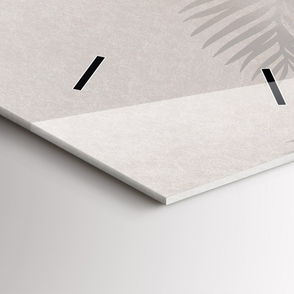 Zegar ścienny pionowy Tropikalne liście boho