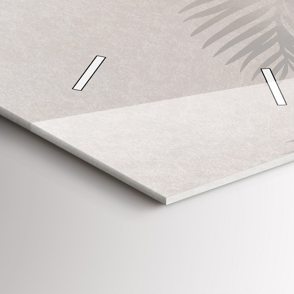 Zegar ścienny pionowy Tropikalne liście boho