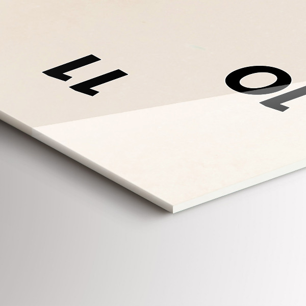 Zegar ścienny pionowy Kwitnące kwiaty gipsówki