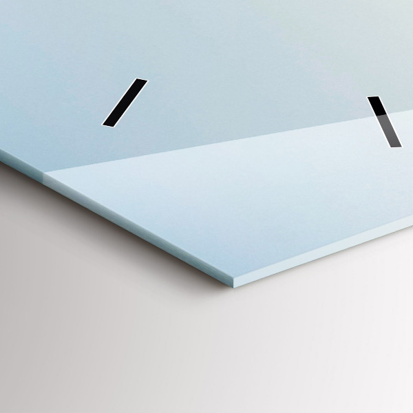 Zegar ścienny pionowy Góry i pole