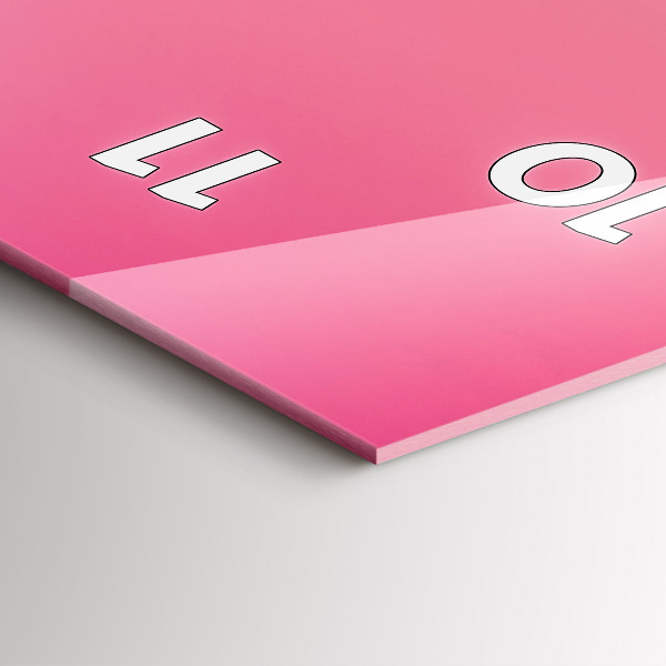 Zegar szklany pionowy Gradient nieba i góry