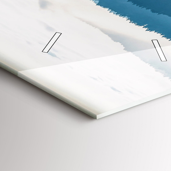 Zegar szklany pionowy Krajobraz górski