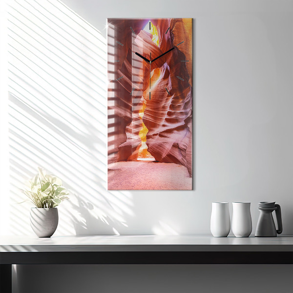 Zegar szklany pionowy Piaskowy kanion