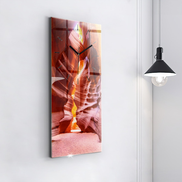 Zegar szklany pionowy Piaskowy kanion