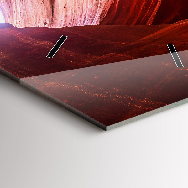 Zegar szklany pionowy Piaskowy kanion