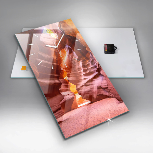 Zegar szklany pionowy Piaskowy kanion