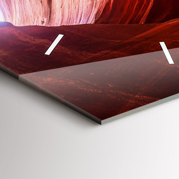 Zegar szklany pionowy Piaskowy kanion