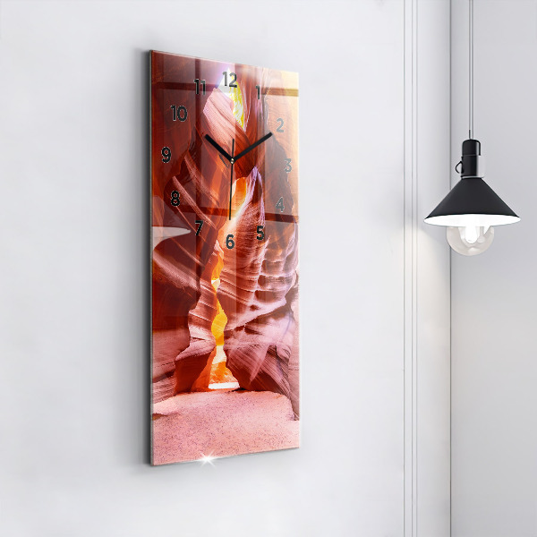 Zegar szklany pionowy Piaskowy kanion