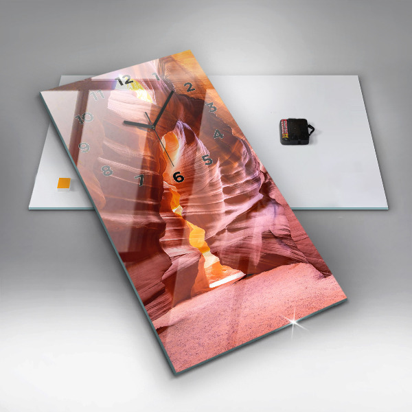 Zegar szklany pionowy Piaskowy kanion