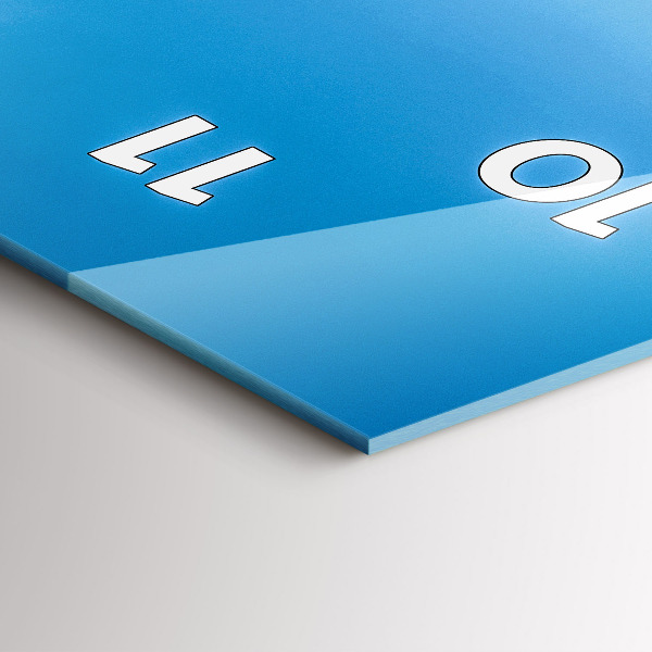 Zegar szklany pionowy Tropikalna wyspa