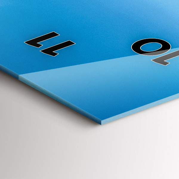 Zegar szklany pionowy Tropikalna wyspa