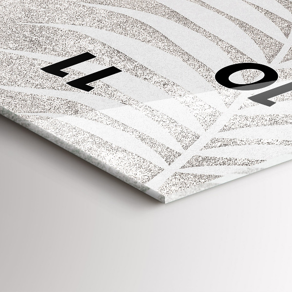 Zegar ścienny pionowy Liść palmowy