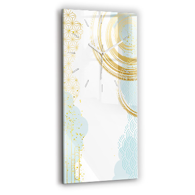 Zegar ścienny pionowy Dekoracyjny wzór