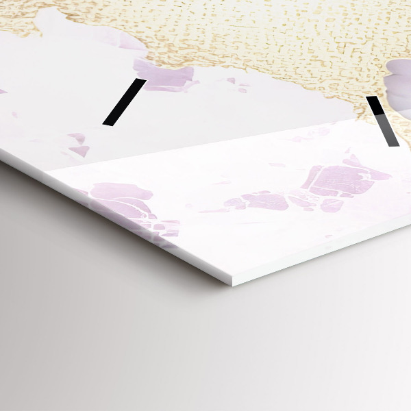 Zegar ścienny pionowy Pastelowy marmur