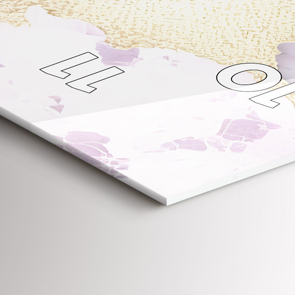 Zegar ścienny pionowy Pastelowy marmur