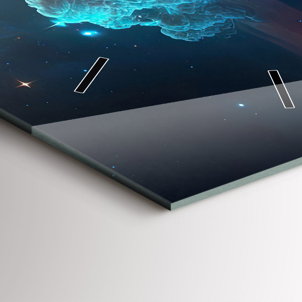 Zegar ścienny pionowy Kosmiczny świat gwiazd