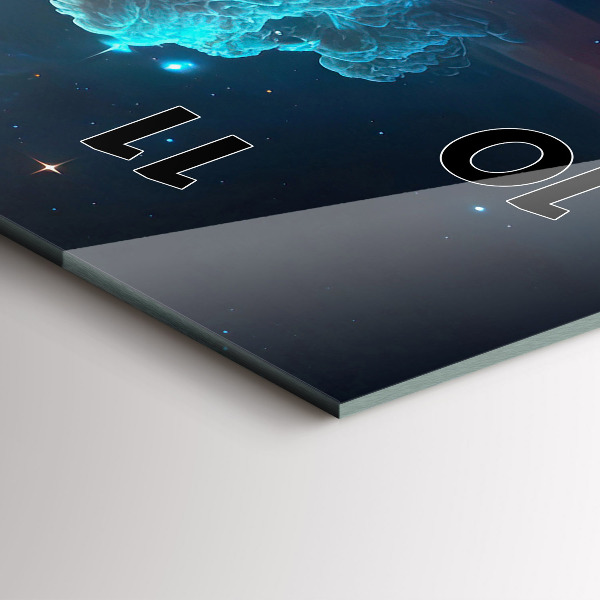 Zegar ścienny pionowy Kosmiczny świat gwiazd