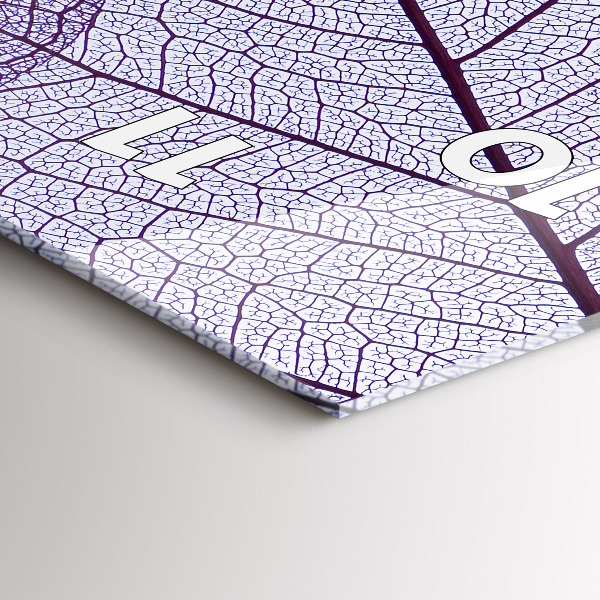 Zegar ścienny pionowy Liście – natura