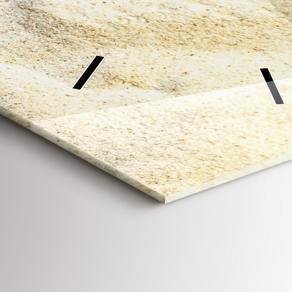 Zegar szklany pionowy Cień palmy piasek