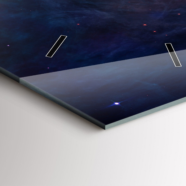 Zegar szklany pionowy Galaktyka i gwiazdy