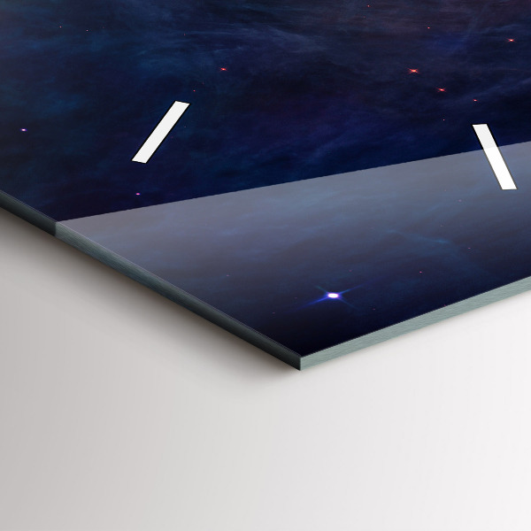 Zegar szklany pionowy Galaktyka i gwiazdy