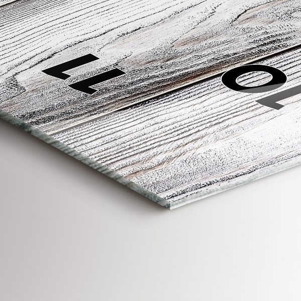 Zegar szklany pionowy Pomalowane deski