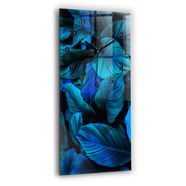 Zegar szklany pionowy Natura tropikalna