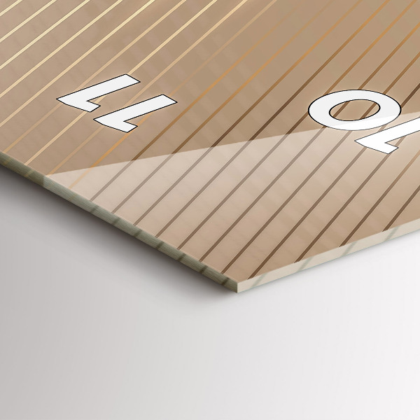 Zegar szklany pionowy Abstrakcyjne światło