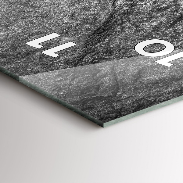 Zegar szklany pionowy Skała wulkaniczna