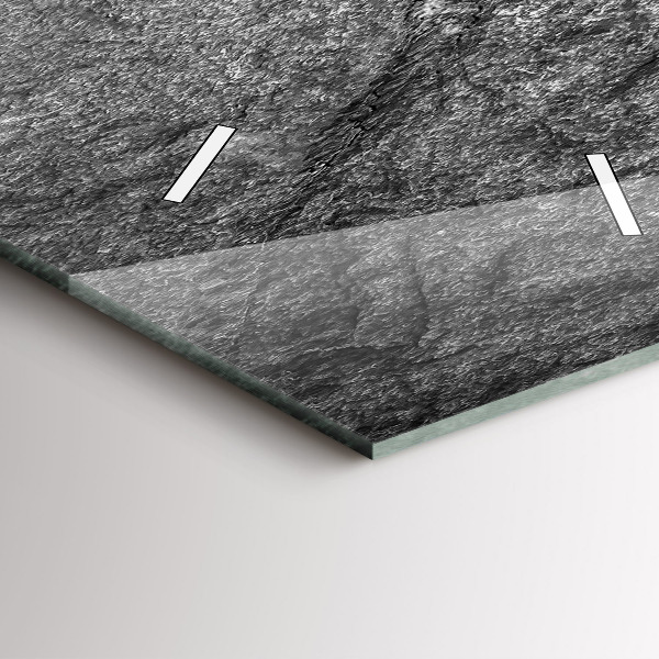 Zegar szklany pionowy Skała wulkaniczna