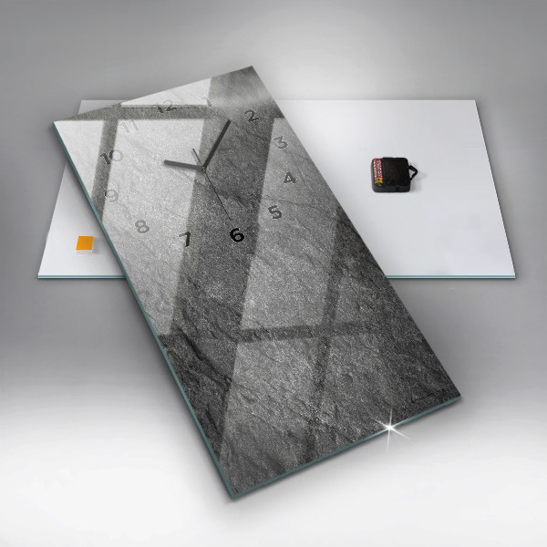 Zegar szklany pionowy Skała wulkaniczna