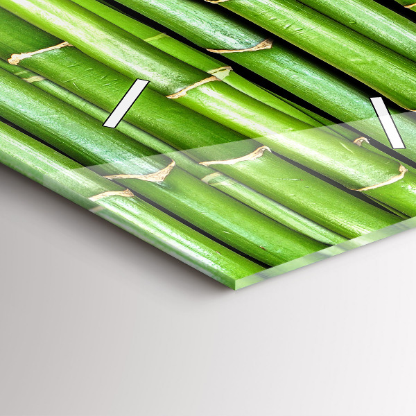 Zegar szklany pionowy Bambus Azjatycki