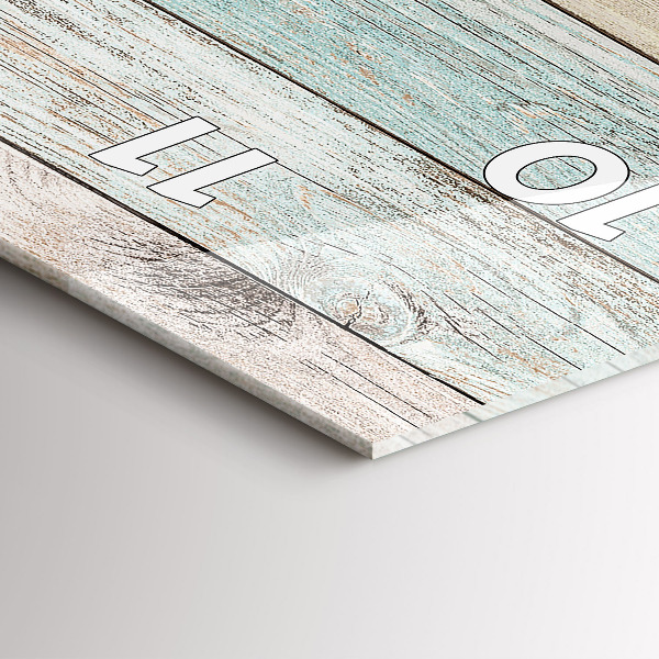 Zegar szklany pionowy Kolorowe deski