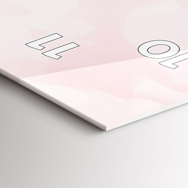 Zegar szklany pionowy Kwitnące róże