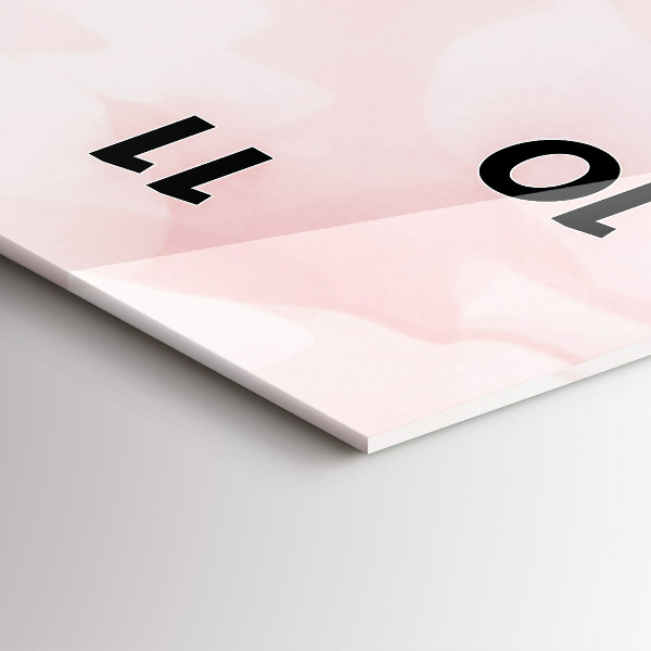 Zegar szklany pionowy Kwitnące róże