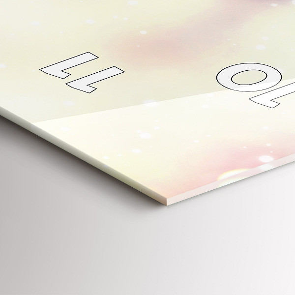 Zegar szklany pionowy Kwiaty wiosna