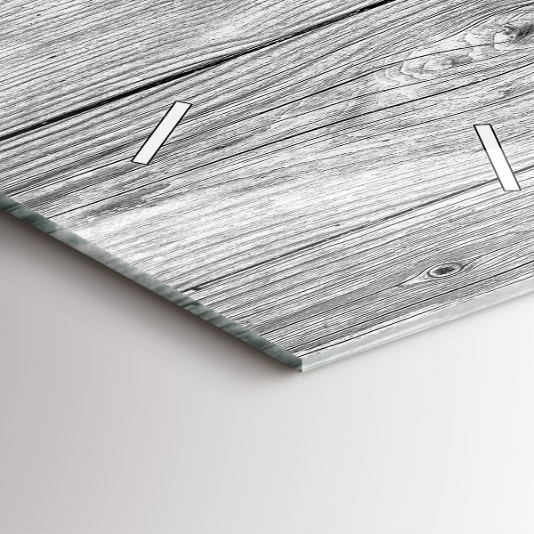 Zegar szklany pionowy Panele drewniane