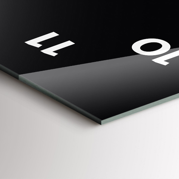 Zegar ścienny pionowy Kolor czarny