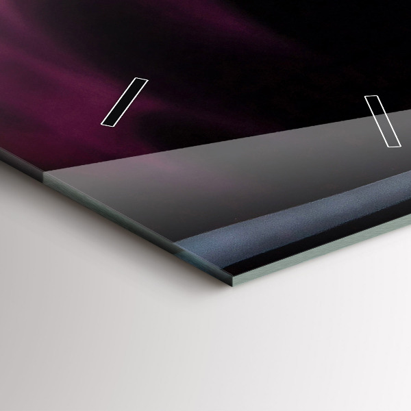 Zegar szklany pionowy Czerwone wino