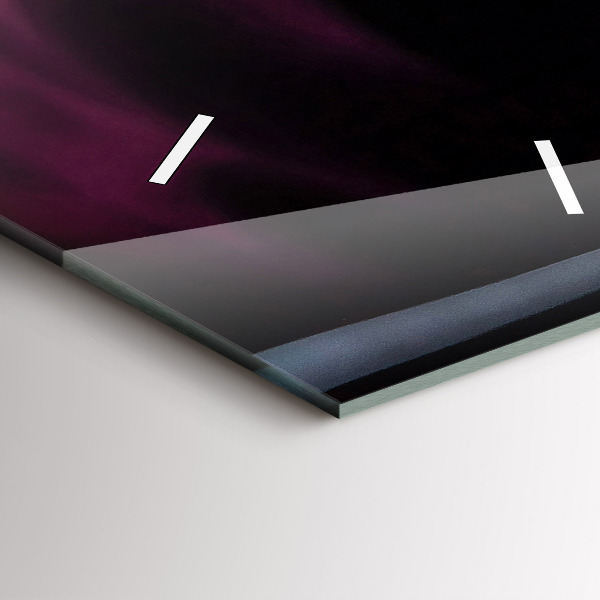 Zegar szklany pionowy Czerwone wino