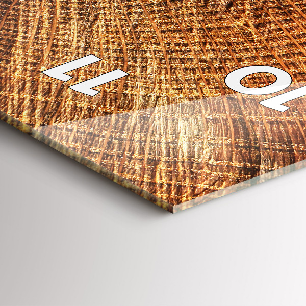 Zegar szklany pionowy Stary pień drzewa