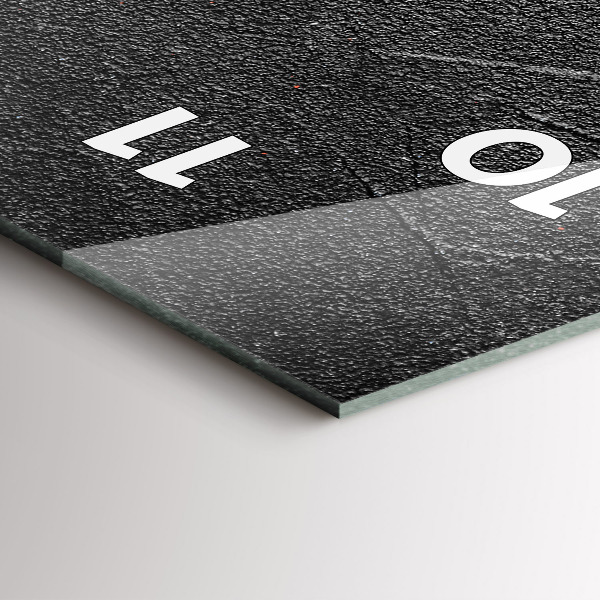 Zegar szklany pionowy Czerwone papryczki