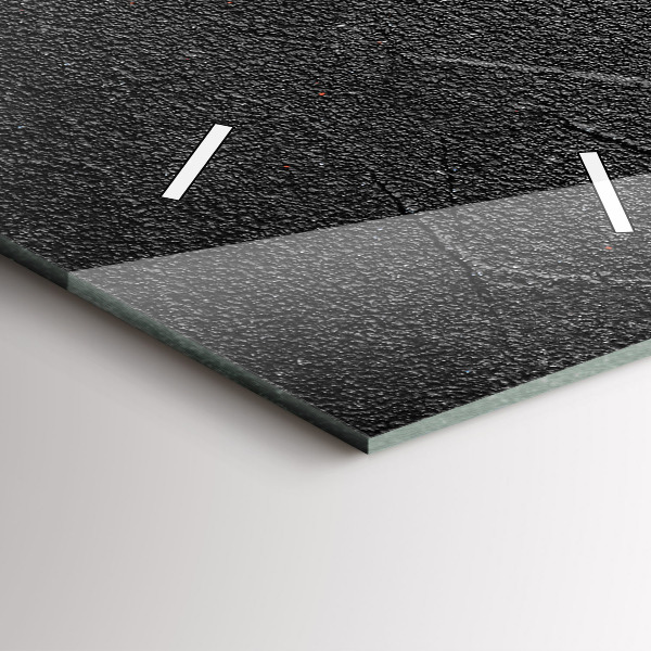 Zegar szklany pionowy Czerwone papryczki