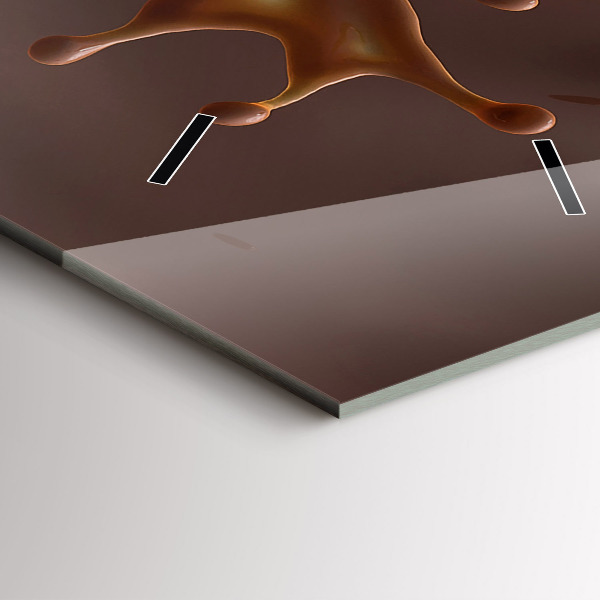 Zegar ścienny pionowy Fale kakao