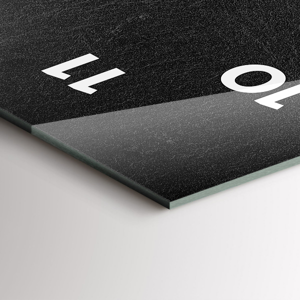 Zegar ścienny pionowy Ciemna skała