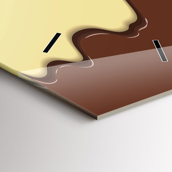 Zegar ścienny pionowy Wafelek i lody