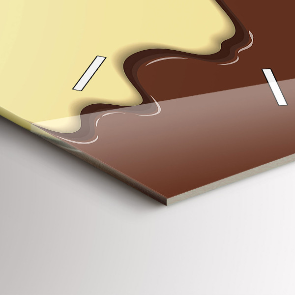 Zegar ścienny pionowy Wafelek i lody