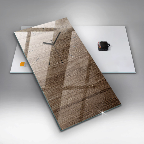 Zegar ścienny pionowy Ciemne drewno