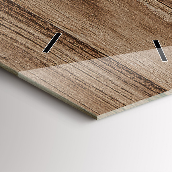 Zegar ścienny pionowy Ciemne drewno